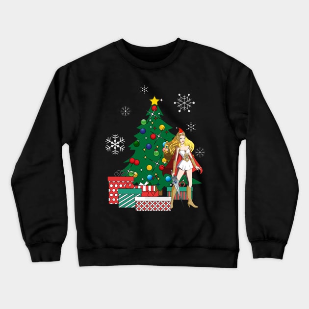 She Ra Around The Christmas Tree Crewneck Sweatshirt by squids_art